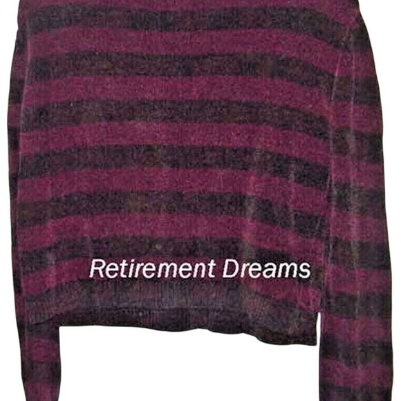 Jones New York Size M Womens Cardigan Sweater Striped Button-Front - Picture 3 of 7